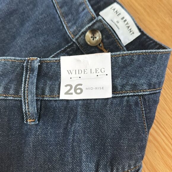 Lane Bryant Women's Dressy Trouser Jeans Sz 26 Mid Rise Classic Plus Blue New - Picture 7 of 11